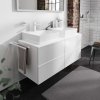Hansgrohe Xevolos E Doska pod umývadlo, 137x55 cm, 2 výrezy, matná biela 54207700-HG
