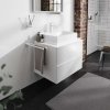 Hansgrohe Xevolos E Doska pod umývadlo, 78x55 cm, výrez uprostred, matná biela 54208700-HG