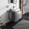 Hansgrohe Xevolos E Doska pod umývadlo, 78x55 cm, výrez uprostred, matná sivá 54208760-HG