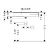 Hansgrohe Xevolos E Umývadlo 80x48 cm, bez prepadu, s otvorom na batériu, SmartClean, biela 61096450-HG
