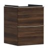 Hansgrohe Xelu Q Umývadlová skrinka, 63x48x50 cm, 2 zásuvky, tmavý orech/chróm 54022000-HG