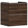 Hansgrohe Xelu Q Umývadlová skrinka, 63x58x50 cm, 2 zásuvky, tmavý orech/chróm 54026000-HG