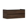 Hansgrohe Xelu Q Umývadlová skrinka, 50x118x55 cm, 2 zásuvky, tmavý orech/matná čierna 54085670-HG