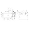Hansgrohe Xelu Q Umývadlo 80x48 cm, bez prepadu, otvory na batériu a ovládanie, SmartClean, biela 61028450-HG