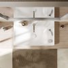 Hansgrohe Xelu Q Umývadlo 80x48 cm, bez prepadu, otvory na batériu a ovládanie, SmartClean, biela 61028450-HG