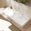 Hansgrohe Xelu Q Umývadlo 120x48 cm, bez prepadu, bez otvoru na batériu, SmartClean, biela 61045450-HG