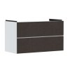 Hansgrohe Xevolos E Umývadlová skrinka, 98x58x48 cm, 2 zásuvky, matná biela/textilná tmavá sivá 54181660-HG