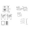 Grohe Rapid SLX Set predstenovej inštalácie, klozetu, dosky SoftClose a tlačidla Skate Cosmopolitan, Moon White SANI11BB3111-GR