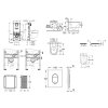 Grohe Rapid SLX Set predstenovej inštalácie, klozetu, dosky SoftClose a tlačidla Arena Cosmopolitan, alpská biela SANI11BB3114-GR