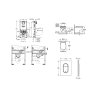 Grohe Rapid SLX Set predstenovej inštalácie, klozetu, dosky SoftClose a tlačidla Arena Cosmopolitan S, Cool Sunrise SANI11BB4105-GR