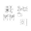Grohe Rapid SLX Set predstenovej inštalácie, klozetu, dosky SoftClose a tlačidla Arena Cosmopolitan S, Triple Vortex, kefovaný Cool Sunrise SANI11BB4109-GR