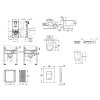 Grohe Rapid SLX Set predstenovej inštalácie, klozetu, dosky SoftClose a tlačidla Skate Cosmopolitan, kefovaný Cool Sunrise SANI11BB4116-GR