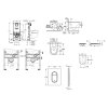 Grohe Rapid SLX Set predstenovej inštalácie, klozetu, dosky SoftClose a tlačidla Arena Cosmopolitan S, kefovaný Cool Sunrise SANI11BB4119-GR