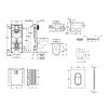 Grohe Rapid SL Set predstenovej inštalácie, klozetu, dosky SoftClose a tlačidla Arena Cosmopolitan S, kefovaný Cool Sunrise SANI11BB4139-GR