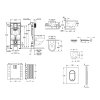 Grohe Rapid SL Set predstenovej inštalácie, klozetu, dosky SoftClose a tlačidla Arena Cosmopolitan S, Cool Sunrise SANI11BB4140-GR