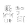 Grohe Rapid SLX Set predstenovej inštalácie, klozetu, dosky SoftClose a tlačidla Skate Cosmopolitan, kefovaný Hard Graphite SANI11BB5102-GR