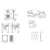 Grohe Rapid SLX Set predstenovej inštalácie, klozetu, dosky SoftClose a tlačidla Even, phantom black SANI11BB5107-GR