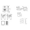 Grohe Rapid SLX Set predstenovej inštalácie, klozetu, dosky SoftClose a tlačidla Skate Cosmopolitan, kefovaný Hard Graphite SANI11BB5108-GR