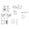 Grohe Rapid SLX Set predstenovej inštalácie, klozetu, dosky SoftClose a tlačidla Even, phantom black SANI11BB5110-GR