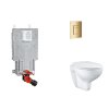 Grohe Uniset Set predstenovej inštalácie, klozetu, dosky SoftClose a tlačidla Skate Cosmopolitan, Cool Sunrise SANI15BB4102-GR