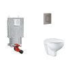Grohe Uniset Set predstenovej inštalácie, klozetu, dosky SoftClose a tlačidla Skate Cosmopolitan, kefovaný Hard Graphite SANI15BB5102-GR