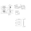 Grohe Uniset Set predstenovej inštalácie, klozetu, dosky SoftClose a tlačidla Skate Cosmopolitan, kefovaný Hard Graphite SANI15BB5108-GR