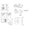 Grohe Rapid SLX Set predstenovej inštalácie, klozetu, dosky SoftClose, tlačidla Arena Cosmopolitan a súpravy na vhadzovanie tabliet, alpská biela SANI11BB3143-GR