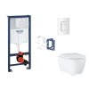 Grohe Rapid SL Set predstenovej inštalácie, klozetu, dosky SoftClose, tlačidla Skate Cosmopolitan a súpravy na vhadzovanie tabliet, alpská biela SANI11BB3154-GR