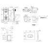 Grohe Rapid SL Set predstenovej inštalácie, klozetu, dosky SoftClose, tlačidla Arena Cosmopolitan a súpravy na vhadzovanie tabliet, alpská biela SANI11BB3156-GR