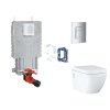 Grohe Uniset Set predstenovej inštalácie, klozetu, dosky SoftClose, tlačidla Skate Cosmopolitan a súpravy na vhadzovanie tabliet, chróm SANI15BB2117-GR