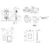 Grohe Uniset Set predstenovej inštalácie, klozetu, dosky SoftClose, tlačidla Skate Cosmopolitan a súpravy na vhadzovanie tabliet, chróm SANI15BB2119-GR