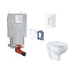 Grohe Uniset Set predstenovej inštalácie, klozetu, dosky SoftClose, tlačidla Skate Cosmopolitan a súpravy na vhadzovanie tabliet, alpská biela SANI15BB3117-GR