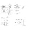 Grohe Uniset Set predstenovej inštalácie, klozetu, dosky SoftClose, tlačidla Arena Cosmopolitan a súpravy na vhadzovanie tabliet, alpská biela SANI15BB3119-GR