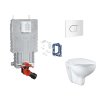 Grohe Uniset Set predstenovej inštalácie, klozetu, dosky SoftClose, tlačidla Arena Cosmopolitan a súpravy na vhadzovanie tabliet, alpská biela SANI15BB3119-GR
