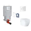 Grohe Uniset Set predstenovej inštalácie, klozetu, dosky SoftClose, tlačidla Arena Cosmopolitan a súpravy na vhadzovanie tabliet, alpská biela SANI15BB3125-GR