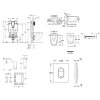 Grohe Uniset Set predstenovej inštalácie, klozetu, dosky SoftClose, tlačidla Arena Cosmopolitan a súpravy na vhadzovanie tabliet, alpská biela SANI15BB3127-GR