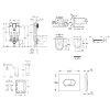 Grohe Uniset Set predstenovej inštalácie, klozetu, dosky SoftClose, tlačidla Arena Cosmopolitan a súpravy na vhadzovanie tabliet, alpská biela SANI15BB3128-GR