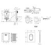 Grohe Uniset Set predstenovej inštalácie, klozetu, dosky SoftClose a tlačidla Arena Cosmopolitan S, kefovaný Cool Sunrise SANI15BB4119-GR