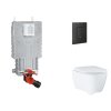 Grohe Uniset Set predstenovej inštalácie, klozetu, dosky SoftClose a tlačidla Even, phantom black SANI15BB5110-GR
