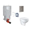Grohe Uniset Set predstenovej inštalácie, klozetu, dosky SoftClose, tlačidla Skate Cosmopolitan a súpravy na vhadzovanie tabliet, kefovaný Hard Graphite SANI15BB5114-GR