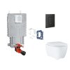 Grohe Uniset Set predstenovej inštalácie, klozetu, dosky SoftClose, tlačidla Even a súpravy na vhadzovanie tabliet, phantom black SANI15BB5119-GR