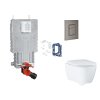 Grohe Uniset Set predstenovej inštalácie, klozetu, dosky SoftClose, tlačidla Skate Cosmopolitan a súpravy na vhadzovanie tabliet, kefovaný Hard Graphite SANI15BB5120-GR
