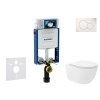 Geberit Kombifix Set predstenovej inštalácie, klozetu Oudee Vortex a dosky softclose, tlačidlo Sigma01, alpská biela SANI15CA3185