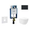 Geberit Kombifix Set predstenovej inštalácie, klozetu Oudee Vortex a dosky softclose, tlačidlo Sigma20, matná čierna/čierna SANI15CA5136