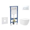 Geberit Duofix Set predstenovej inštalácie, klozetu Oudee Vortex a dosky softclose, tlačidlo Delta50, alpská biela SANI11CA3181B
