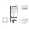 Geberit Duofix Set predstenovej inštalácie, klozetu Oudee Vortex a dosky softclose, tlačidlo Sigma50, chróm/alpská biela SANI11CA3188B