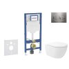 Geberit Duofix Set predstenovej inštalácie, klozetu Oudee Vortex a dosky softclose, tlačidlo Sigma20, nerezová SANI11CA6107B