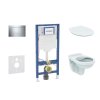Geberit Duofix Set predstenovej inštalácie, klozetu Alpha a dosky softclose, tlačidlo Sigma30, chróm SANI11CD1105