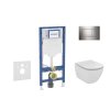 Geberit Duofix Set predstenovej inštalácie, klozetu Tesi a dosky, tlačidlo Sigma20, chróm SANI11CD1121