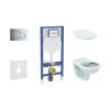 Geberit Duofix Set predstenovej inštalácie, klozetu Alpha a dosky, tlačidlo Sigma01, lesklý chróm SANI11CD1125